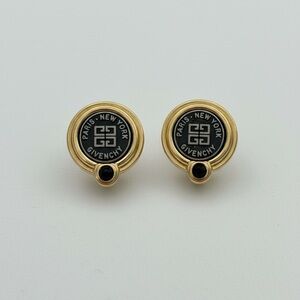 Vintage GIVENCHY 4G Logo Clip-On Earrings - Paris New York